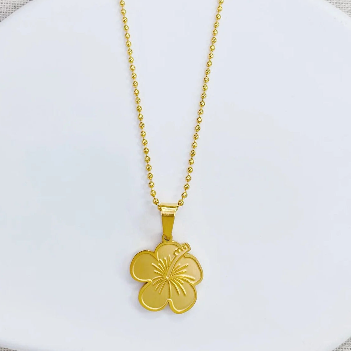 Cadena Amapola S/Steel Dorado
