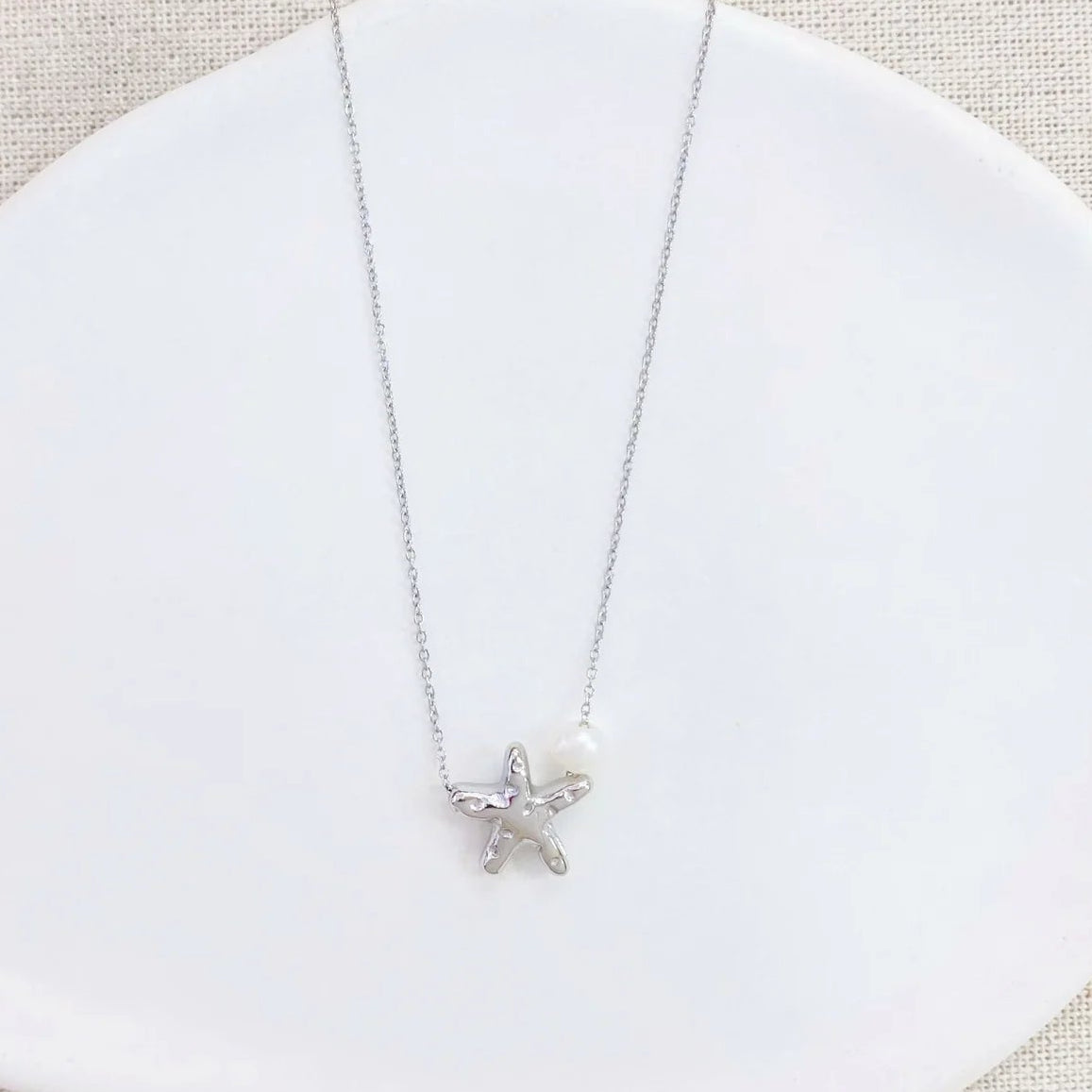 Cadena con Charm de Estella Mar Perla S/Steel