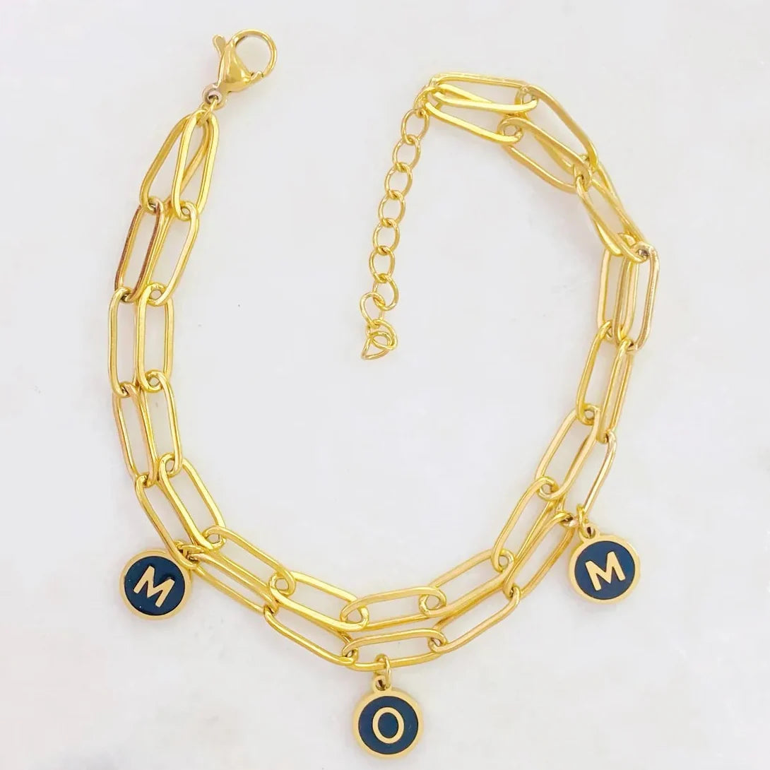 Pulsera con charms de MOM