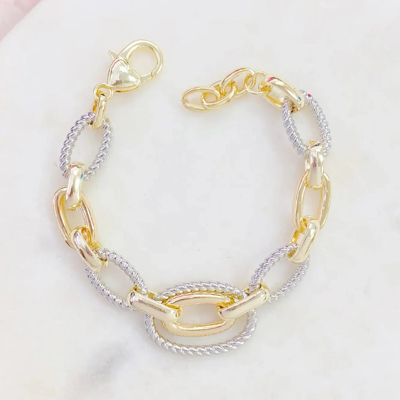 Pulsera en Stainless Steel Dos Tonos
