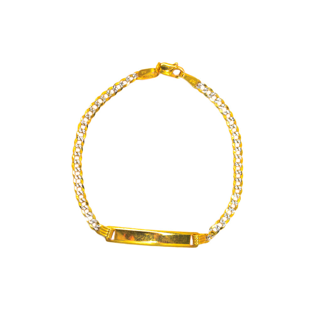 Pulsera de bebé Valentino 10K 2 tonos