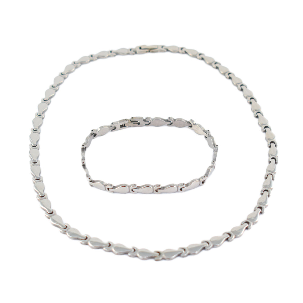 Set Cadena y Pulsera Stainless Steel