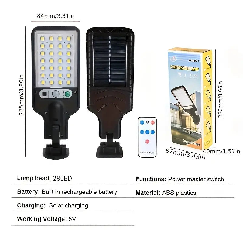Foco Solar de 8 pulgadas con control