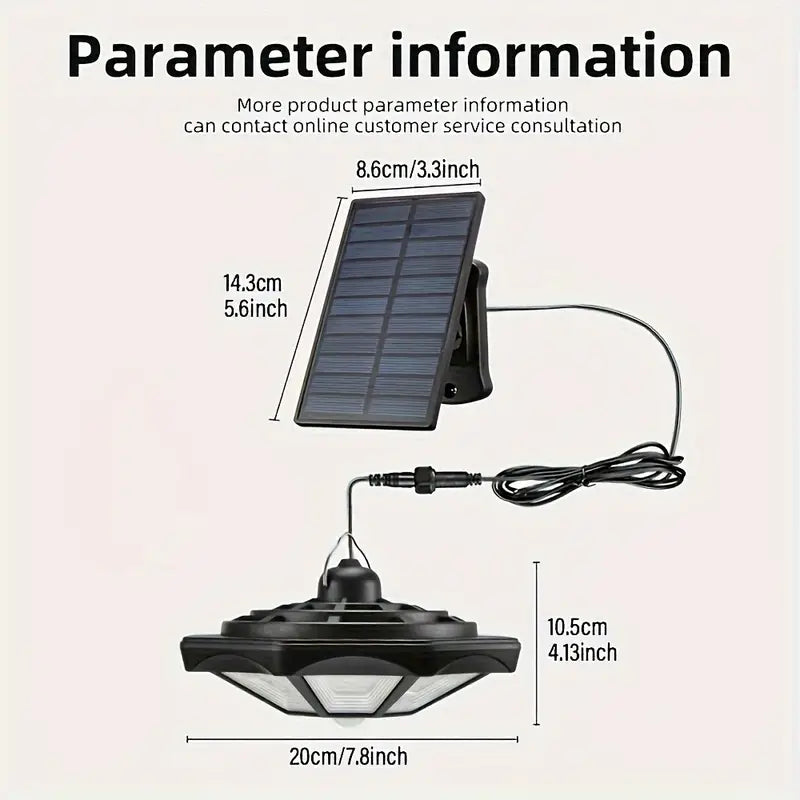 Foco solar 8 Caras con control, placa y sensor