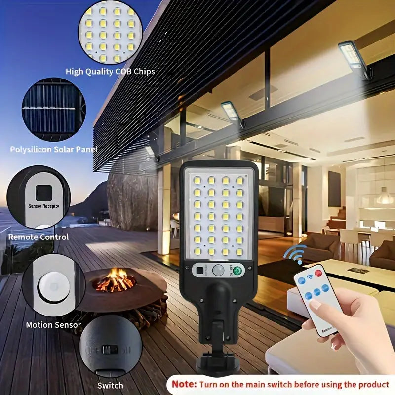 Foco Solar de 8 pulgadas con control