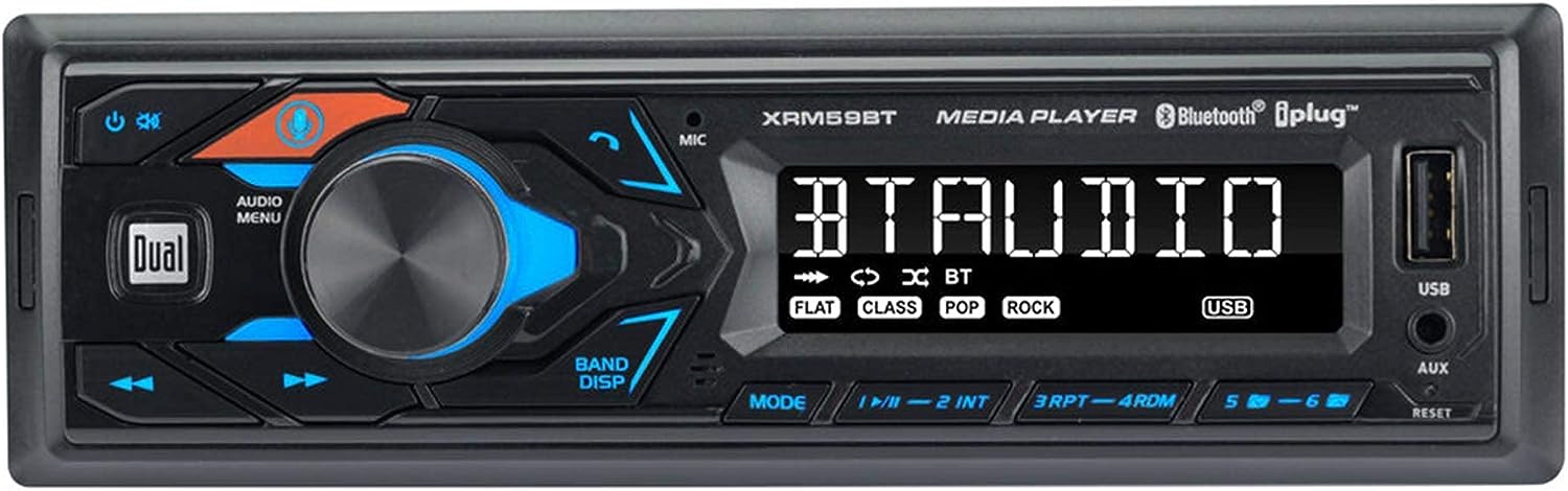 Dual single din mechles bt
