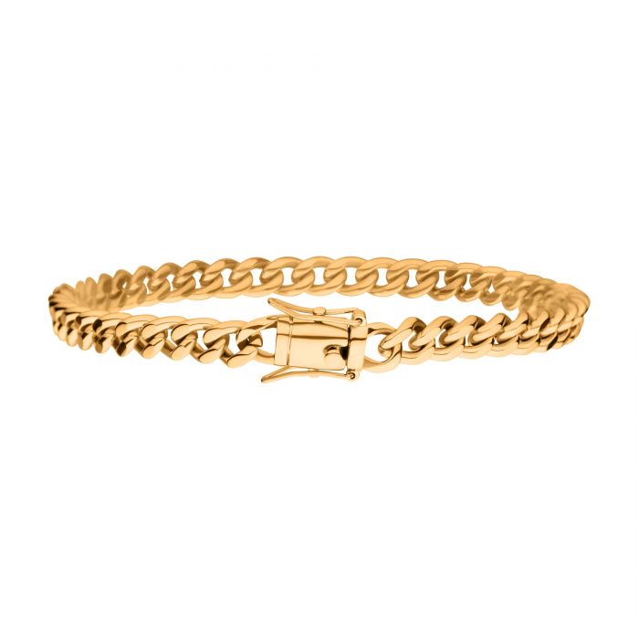 INOX Pulsera miami cuban B150011GP-0680