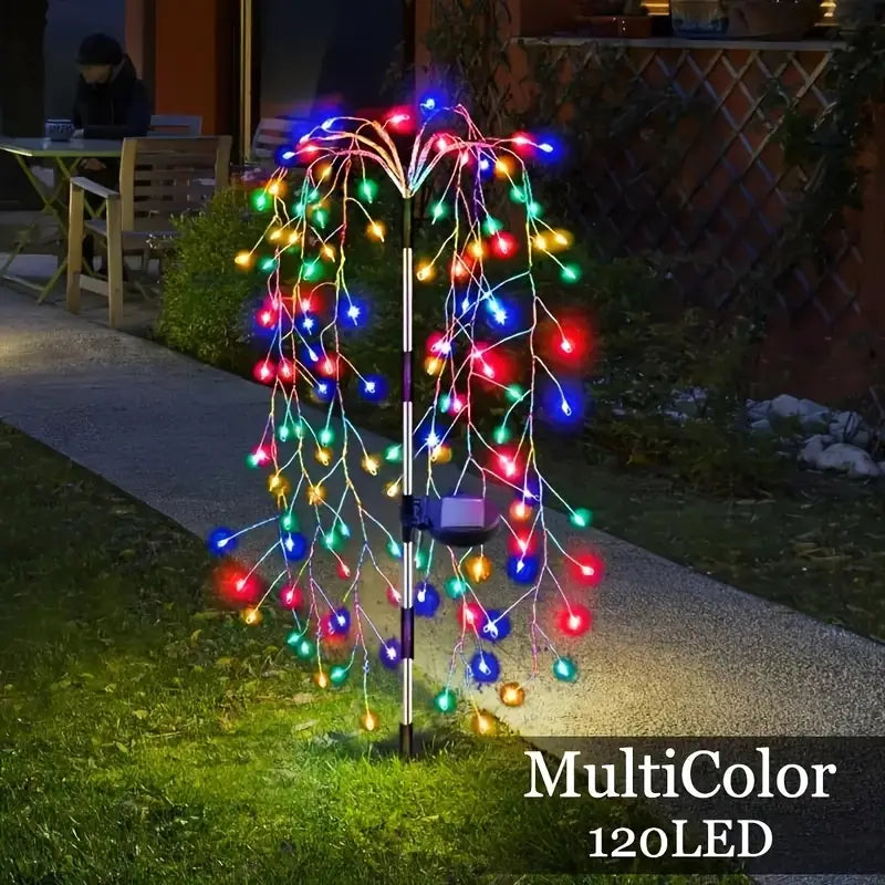 Bombillas de Navidad en Forma de Arbusto de Multicolores