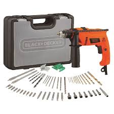 Kit Taladro percutor 1/2" (13mm)  72 piezas Black +Decker  HD650KIT