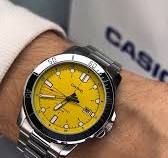 RELOJ CASIO ESFERA AMARILLA MDV106B1A2VCF