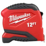 Milwaukee Cinta métrica compacta de 3,6 m con escala fraccionaria 48-22-1712