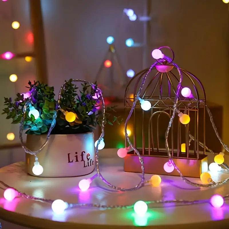 Bombillas de Navidad Mini Balls Electrica Multicolor