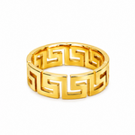 Aro Geometrico S/Steel Dorado
