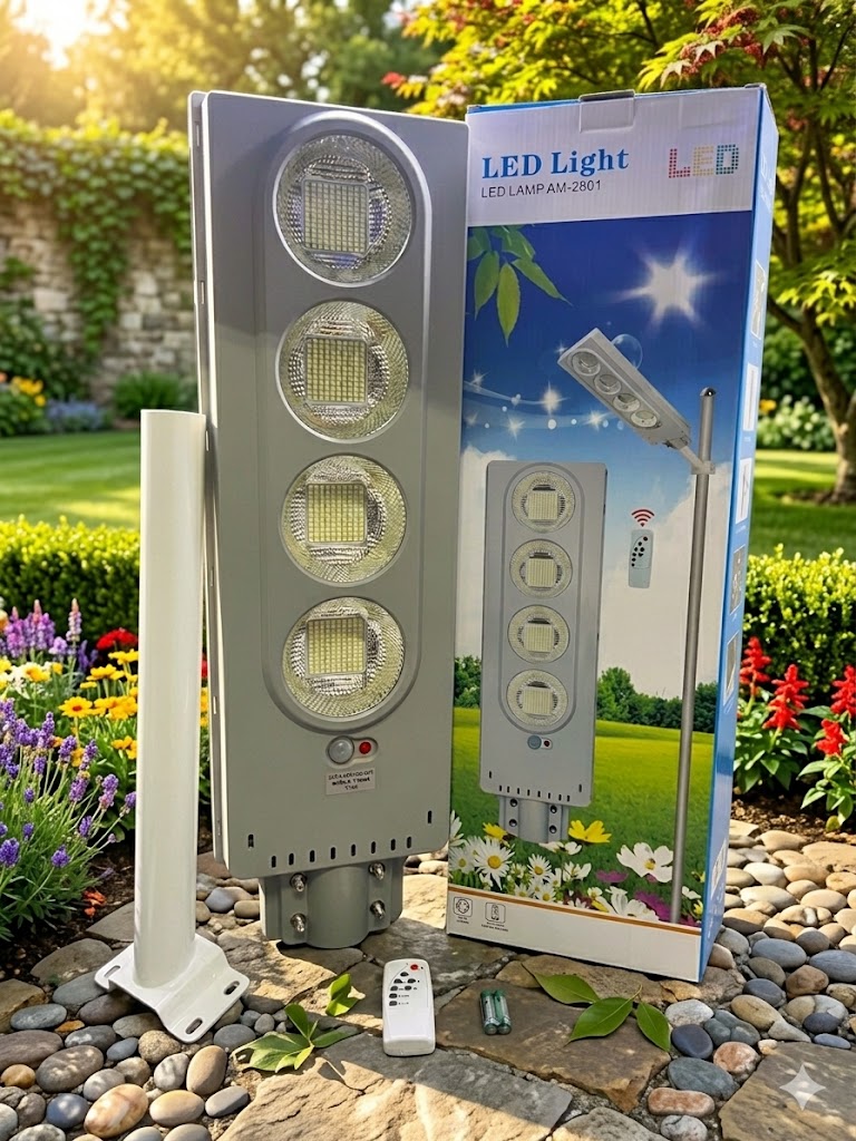 Foco Solar Poste 400W AM-2801