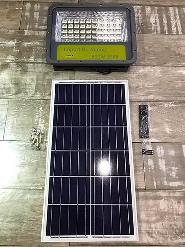 Foco Solar 500w ip65 am-0537 para exterior