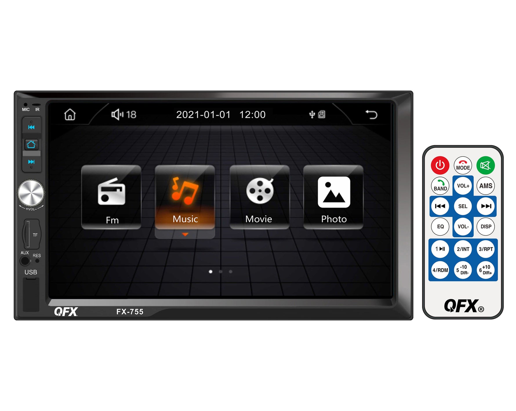 Radio Doble Din QFX FX-755
