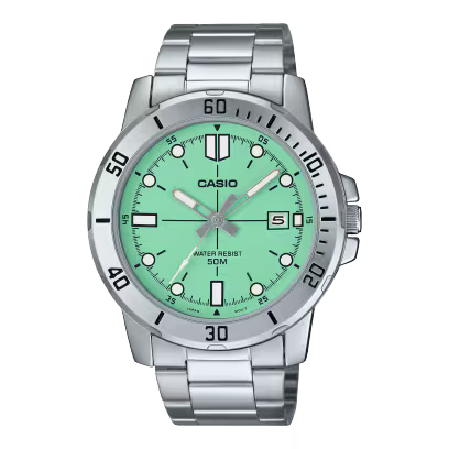RELOJ CASIO ESFERA VERDE MENTA