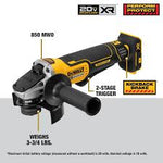 grinder dewalt 20v mx xr 4.5" dcg413b