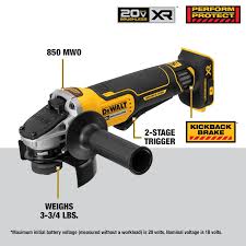 grinder dewalt 20v mx xr 4.5" dcg413b