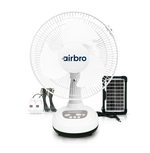 abanico 12" airbro fsa-12 solar y recargable