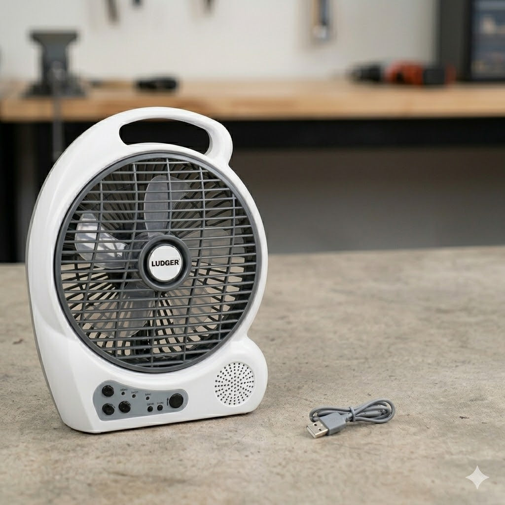 Abanico recargable ludged 10”  EL-8210F
