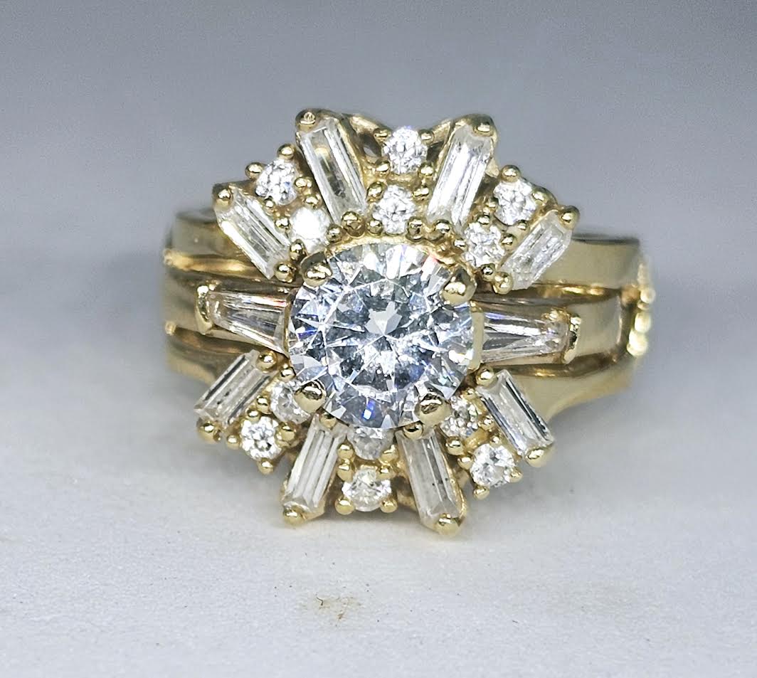 Insert de Matrimonio  14k CZ