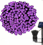 Bombillas de puntitos color violetas