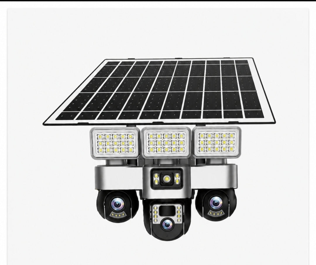foco y camara solar smart net