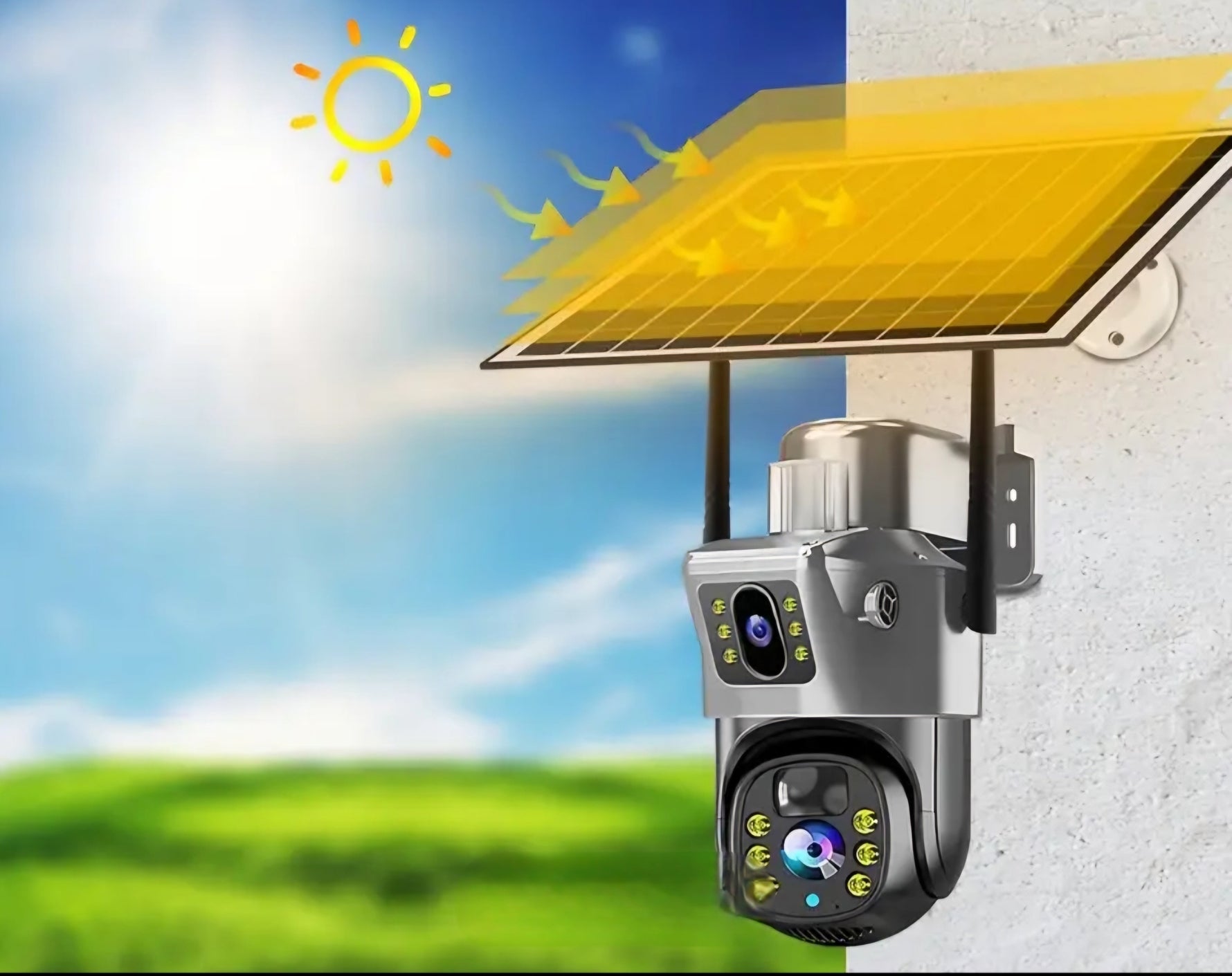 Cámara de antenas solar